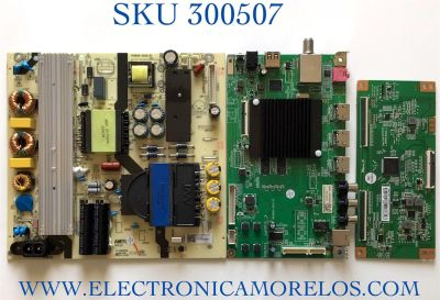 KIT DE TARJETAS PARA TV JVC·ROKU TV 4K UHD SMART TV / NUMERO DE PARTE MAIN MS16010-ZC01-01 / 2E01413C0 / 4600039 / T-CON 513Y5800S01 / CC580PV7D / TP5000UHDPV7D / CC500PV1D / FUENTE TV6505-ZC02-01 / E021M315-X2 / PANEL CC580PV7D / MODELO LT-58MAW705